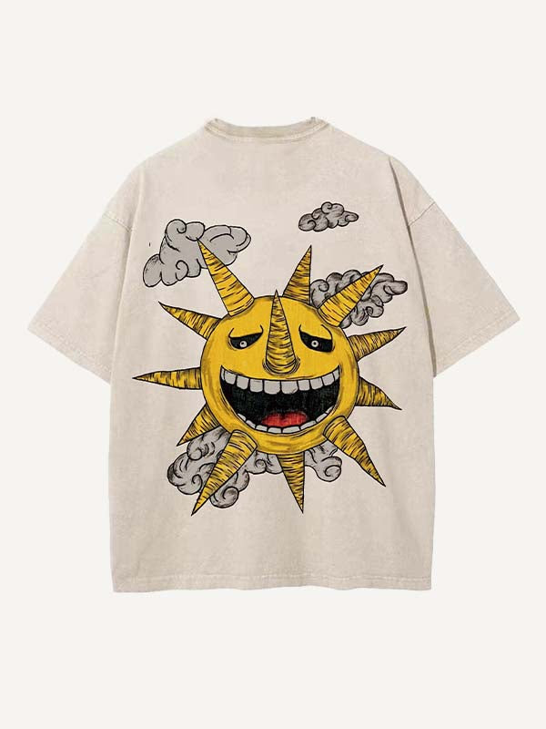 Soul Eater Print Round Neck T-shirt