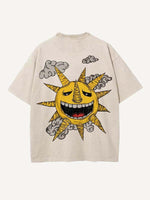 Soul Eater Print Round Neck T-shirt