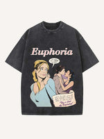 Euphoria Print Round Neck T-shirt