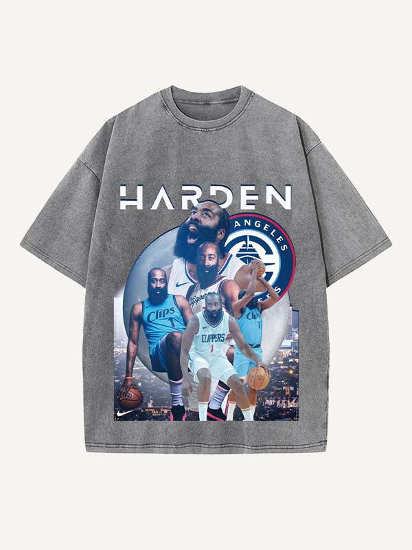 James Harden Print Round Neck T-shirt