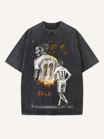 Gareth Bale Print Round Neck T-shirt