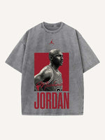 Michael Jordan Print Round Neck T-shirt