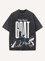 Lionel Messi Print Round Neck T-shirt