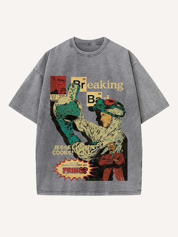 Breaking Bad Print Round Neck T-shirt