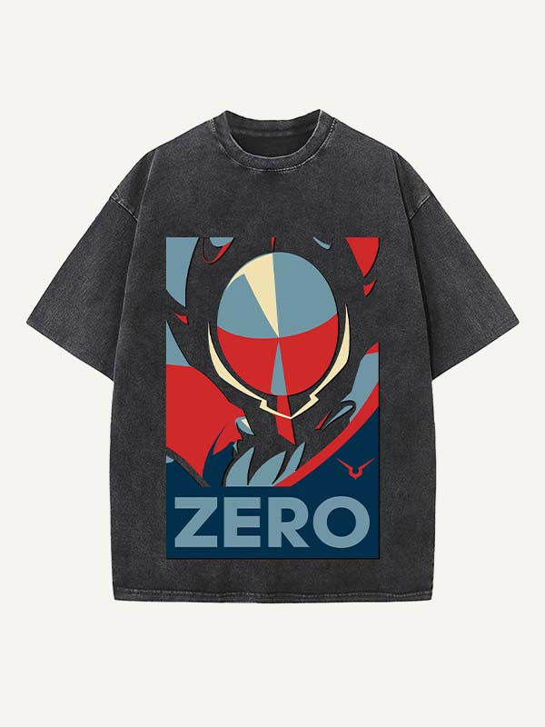 Code Geass Print Round Neck T-shirt