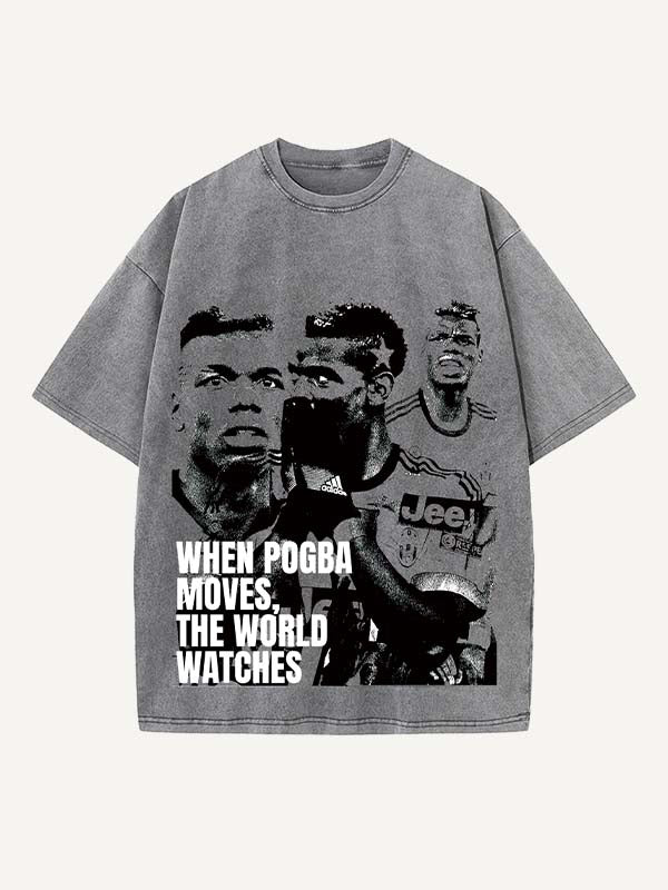 Paul Pogba Print Round Neck T-shirt