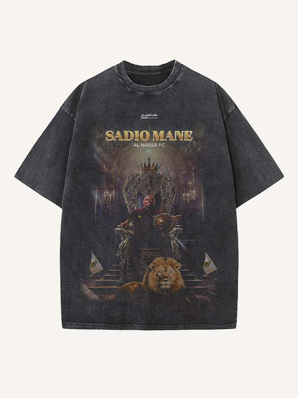 Sadio Mané Print Round Neck T-shirt