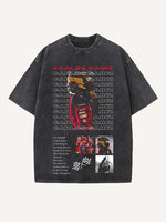 Carlos Sainz Print Round Neck T-shirt