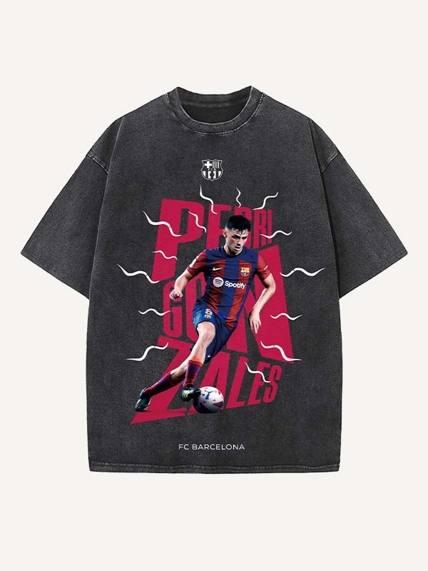 Pedri Print Round Neck T-shirt