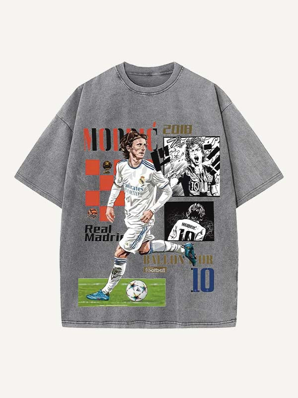 Luka Modrić Print Round Neck T-shirt