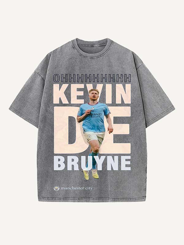 Kevin De Bruyne Print Round Neck T-shirt