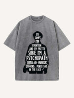 The End of the Fxxxing World Print Round Neck T-shirt
