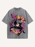 Soul Eater Print Round Neck T-shirt