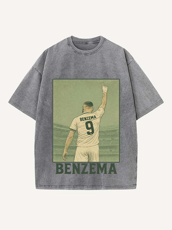Karim Benzema Print Round Neck T-shirt