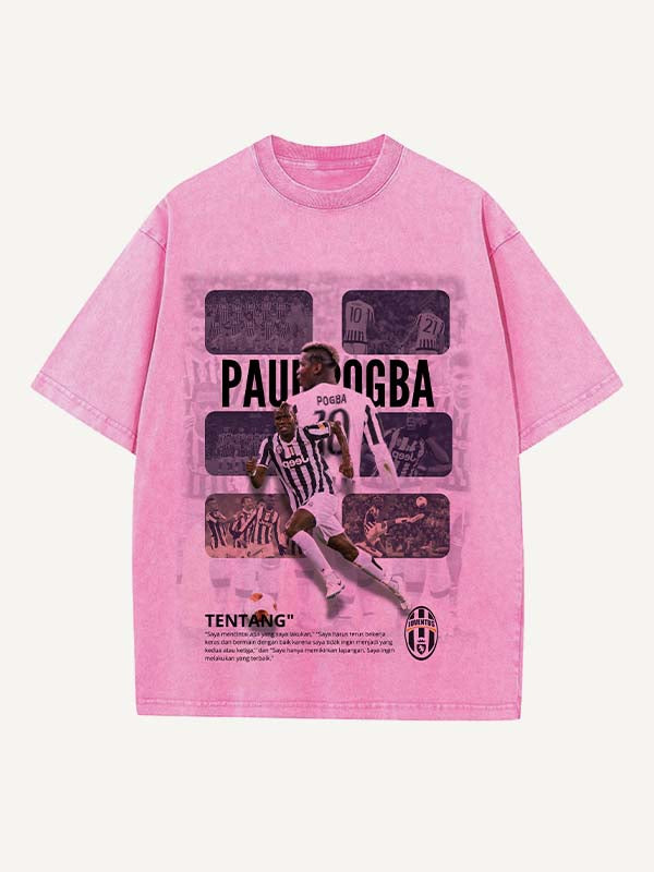Paul Pogba Print Round Neck T-shirt