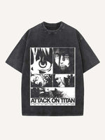 Attack on Titan Print Round Neck T-shirt
