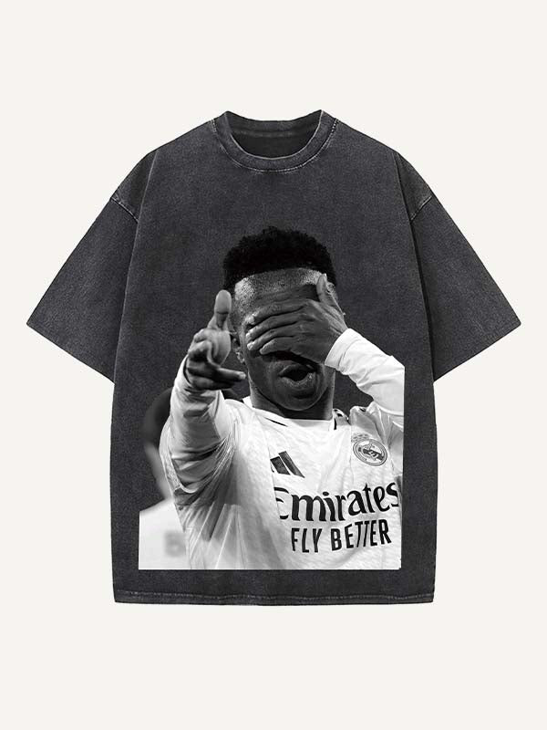 Vinícius Júnior Print Round Neck T-shirt
