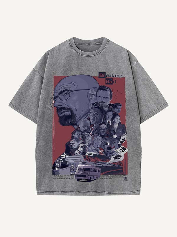 Breaking Bad Print Round Neck T-shirt