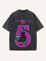 Anthony Edwards Print Round Neck T-shirt