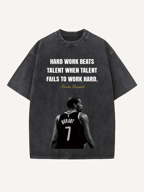 Kevin Durant Print Round Neck T-shirt