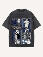 Lionel Messi Print Round Neck T-shirt