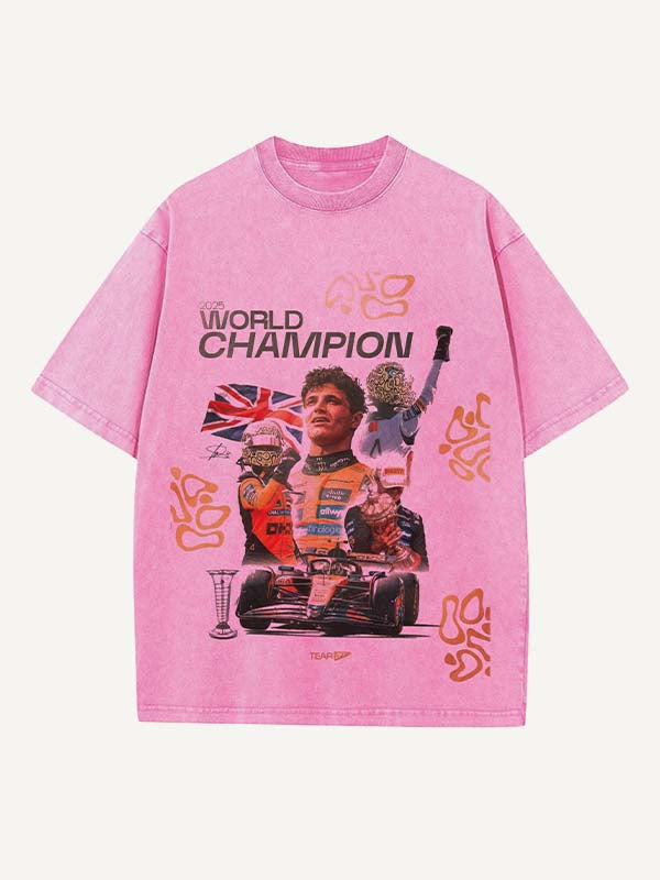 Lando Norris Print Round Neck T-shirt