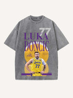 Luka Dončić Print Round Neck T-shirt