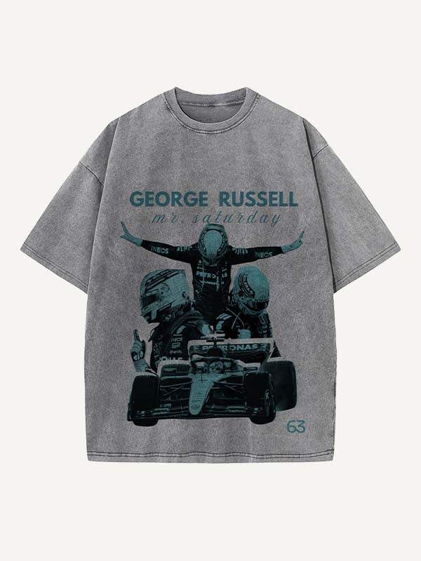 George Russell Print Round Neck T-shirt