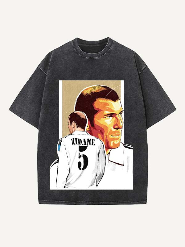 Zizou Print Round Neck T-shirt