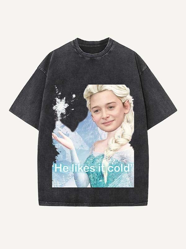 Stranger Things Print Round Neck T-shirt