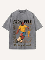 Pelé Print Round Neck T-shirt