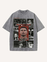 Cristiano Ronaldo Print Round Neck T-shirt