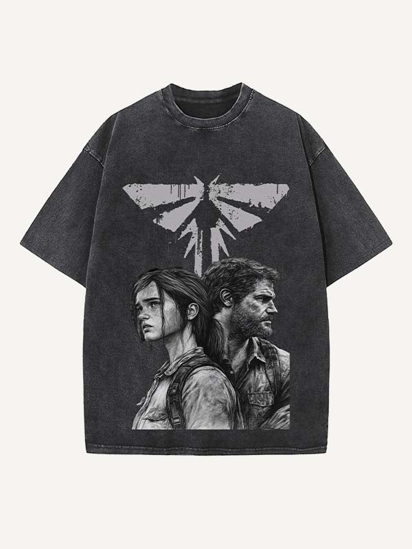 The Last of Us Print Round Neck T-shirt
