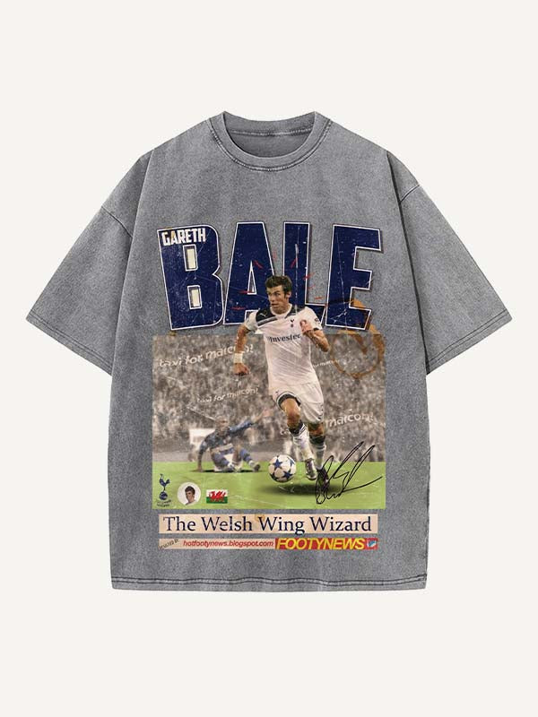 Gareth Bale Print Round Neck T-shirt