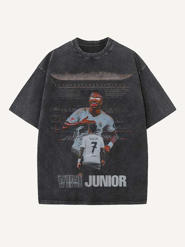 Vinícius Júnior Print Round Neck T-shirt
