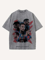 Neymar Print Round Neck T-shirt