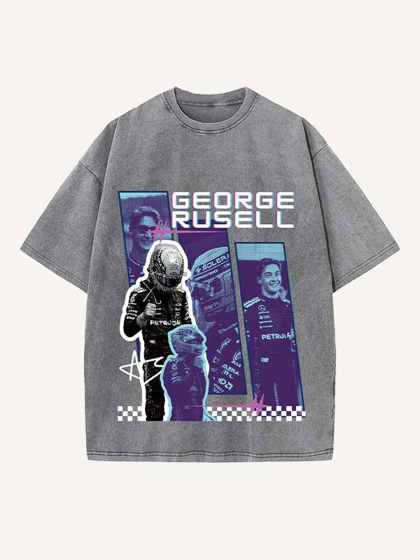 George Russell Print Round Neck T-shirt