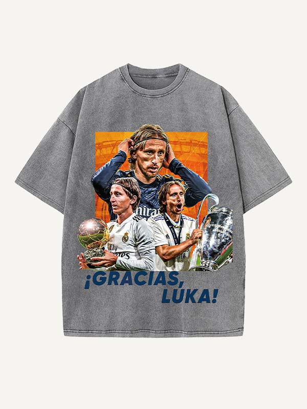 Luka Modrić Print Round Neck T-shirt