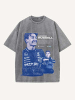 George Russell Print Round Neck T-shirt