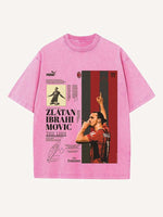 Zlatan Ibrahimović Print Round Neck T-shirt