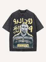 Ronaldo Print Round Neck T-shirt