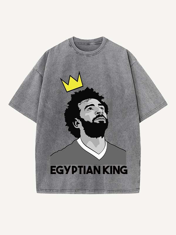 Mohamed Salah Print Round Neck T-shirt