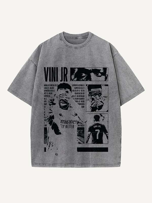 Vinícius Júnior Print Round Neck T-shirt