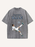 Gareth Bale Print Round Neck T-shirt
