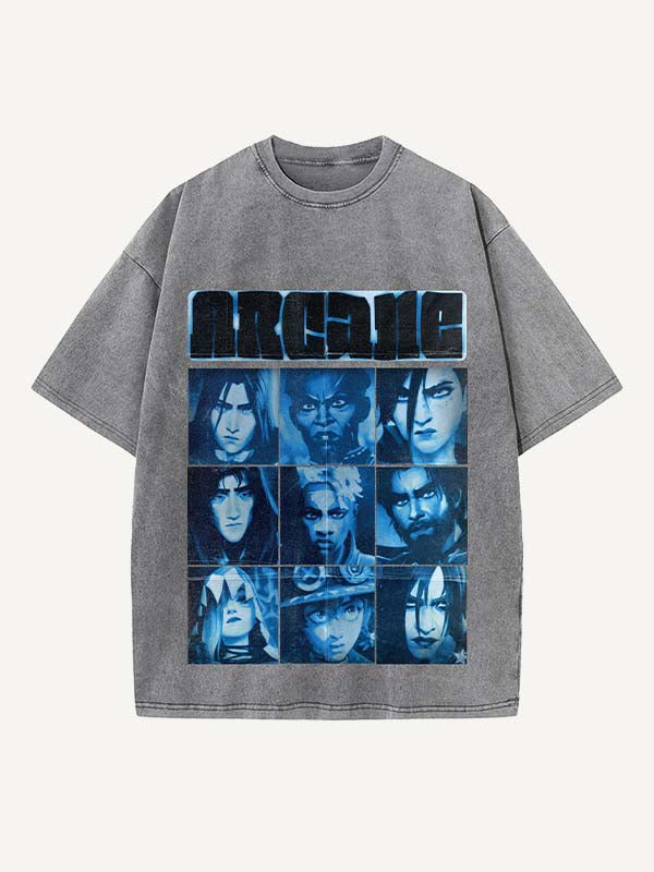 Arcane Print Round Neck T-shirt