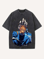 Fullmetal Alchemist Print Round Neck T-shirt