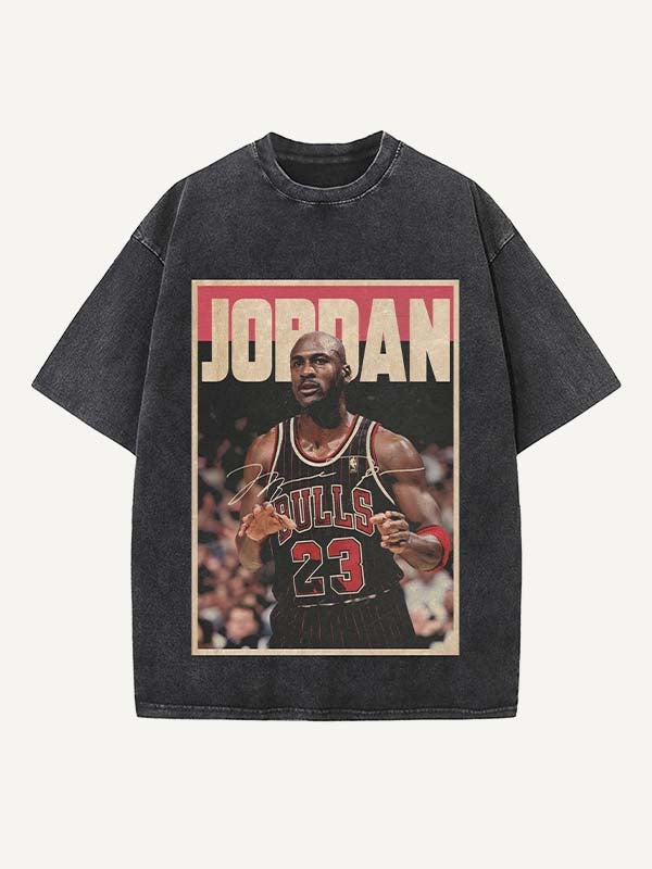 Michael Jordan Print Round Neck T-shirt