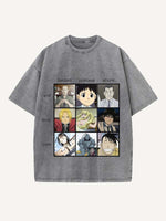 Fullmetal Alchemist Print Round Neck T-shirt
