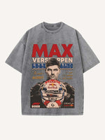 Max Verstappen Print Round Neck T-shirt