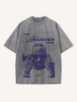 Lewis Hamilton Print Round Neck T-shirt